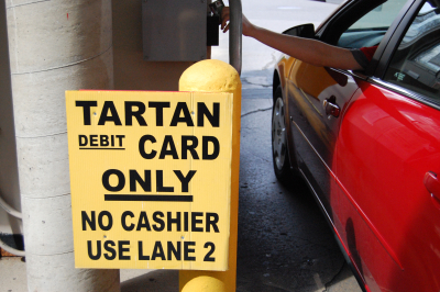 A technical problem with the Tartan Card system caused some students to be overcharged for parking. Refunds are available in Building 7, Room 323 with a copy of a Tartan Card transaction history which can be printed from the student