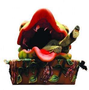 Audrey II, the man-eating plant, debuts on Friday, Oct. 16, during the first showing of "Little Shop of Horrors."
