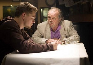 Leonardo DiCaprio (left) and Jack Nicholson in 2005's "The Departed"