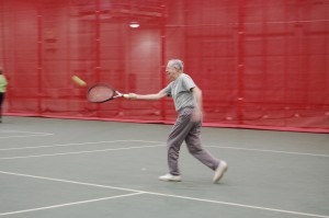 John Murray, who celebrated his 95th birthday on Jan. 26, plays tennis every weekday at Sinclair Community College.